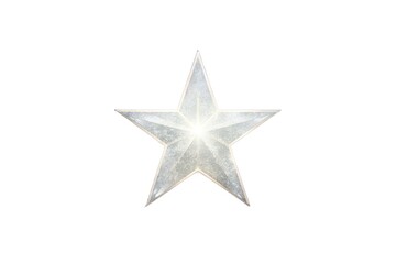 Obraz premium Minimal White Star Shine Overlay, Soft Sparkle and Light Bloom, Transparent PNG