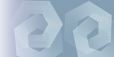 Abstract glowing geometric lines on dark background. Elegant shiny blue rounded lines pattern. Modern futuristic graphic. Suit for poster, banner, brochure, eps10