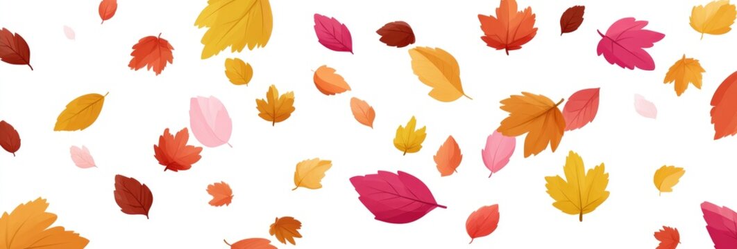 Autumn leaves fall
