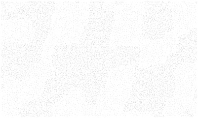 Abstract white and gray vector background with scattered dots creating a grainy texture. Subtle stipple noise pattern for design overlays and textured surfaces. Digital particle dust effect.