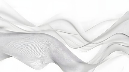 abstract flowing line pattern, soft wave motion, minimal design, clean white background, modern texture