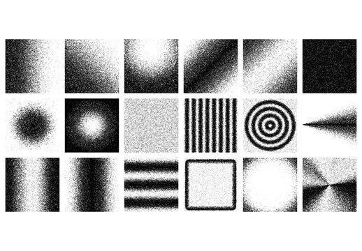 Distressed grunge, noise texture design element. Black and white vector backgrounds