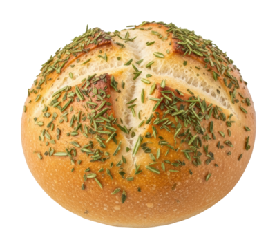 Baking fresh herb bread rolls kitchen food home isolated on transparent background - Powered by Adobe