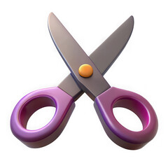 A pair of scissors icon, isolated on transparent background
