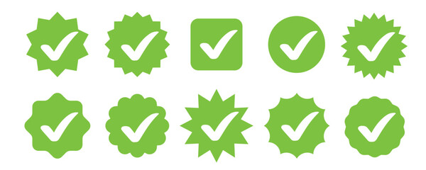 Different shape of checkmark symbol