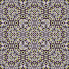 op art seamless creative pattern, ornament, modern abstract floral background, fashion print, original vector decoration