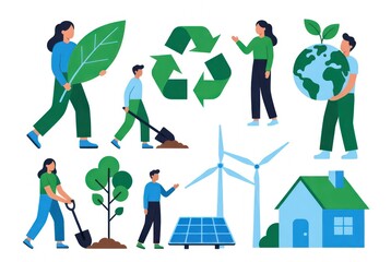 Eco-Friendly Activities for Sustainable Living with Nature, Recycling, Renewable Energy, and Environmental Conservation Practices