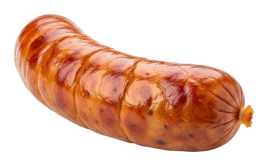 Grilled sausage barbecue recipe backyard food isolated on transparent background