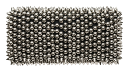 Dynamic magnetic sculpture display abstract isolated on transparent background