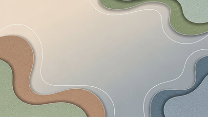 Ethereal abstract background with wavy shapes in muted earthy tones and soft pastel colors with design and graphic and texture and pattern and minimalist