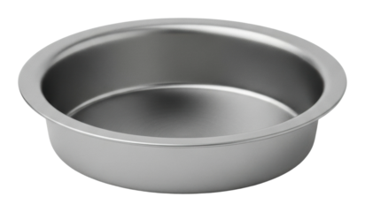 Baking delicious pies in a stainless steel pie pan a culinary view isolated on transparent background