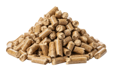 Wood pellets production process factory industrial materials isolated on transparent background