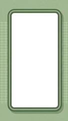 Minimalist digital screen illustration in green color for various design purposes