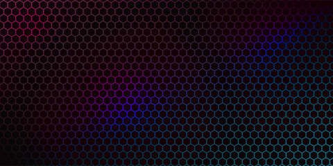 CYBERSPORT abstract background with neon colors and pattern of hexagons. Vivid gradient banner with geometric pattern. Esports concept. Design for gaming and cyber sports events. Vector illustration.