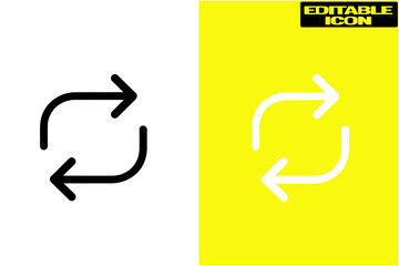 Interconnected arrows symbol Vector