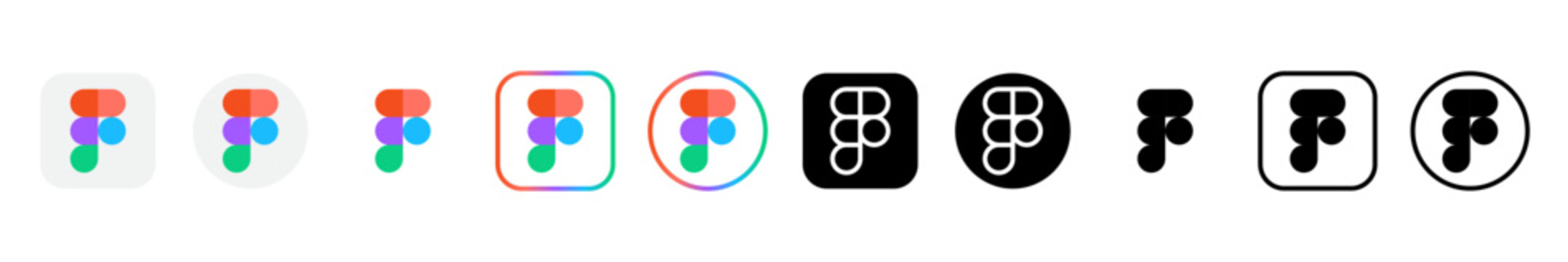 figma logo icon. figma social media