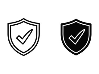 Shield icon with checkmark symbolizing security and approval