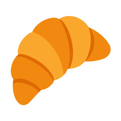 Croissant vector on white background