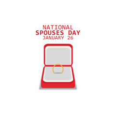 Vector graphic of National Spouses Day for National Spouses Day celebration.