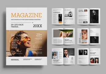 Minimal Magazine Layout Design