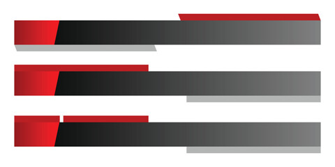 Banner and lower third set for news and live broadcastsou