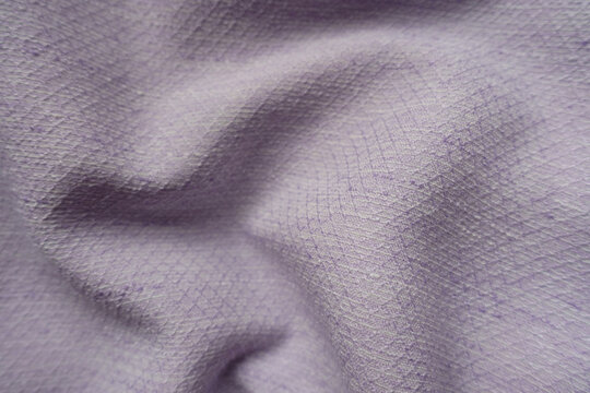 violet textured viscose pique fabric in soft folds