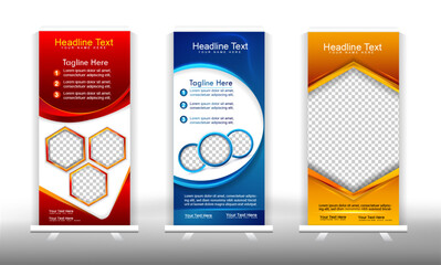 Roll Up Display Banner Design template