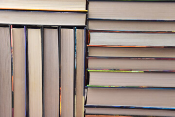 Lots of books. Educational theme. Learning concept