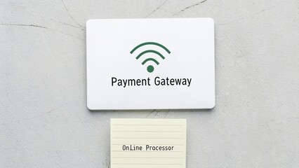 Payment Gateway Device with Online Processor Note