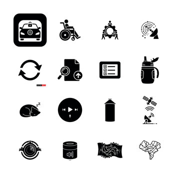 Coding and software development icons for programming languages web engineering and tech workflow