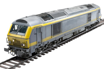 Obraz premium Toy Model Train Isolated on Transparent Background