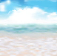 sea beach blue sky background