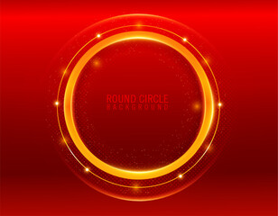 Red and orange Round effect element