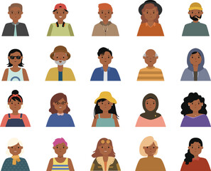 Modern People Avatar Illustration &ndash; Flat Vector Profile Character Icon 2026