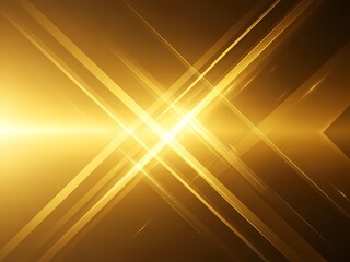 黄金色の光線が交差する抽象的な背景