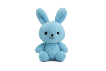 Obraz premium Blue plush rabbit toy for children playing