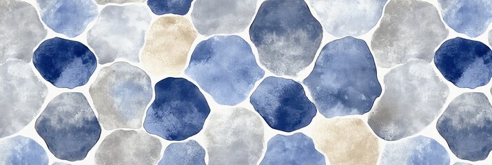 Elegant Whimsical Watercolor Stone Pattern Background with Soft Gradations and Light Shades