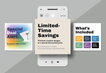 Creative Promotional Social Media Carousel Template