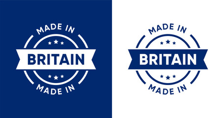 Made in Britain Quality Product Badge Logo Set