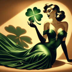 Fortune Painted in Shadows St. Patrick&rsquo;s pin-up series 