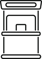 Kiosk providing information or sales at a market, event, or exhibition