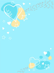 Minimalist freehand heart line art, perfect as a backdrop for love stories.