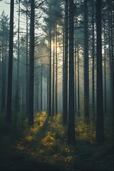 morning in the forest