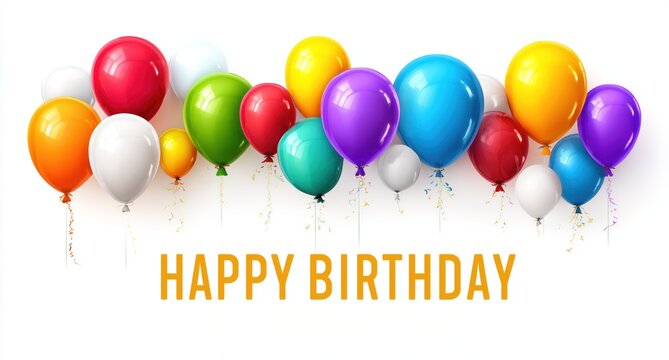 Colorful Balloons for Birthday Celebrations