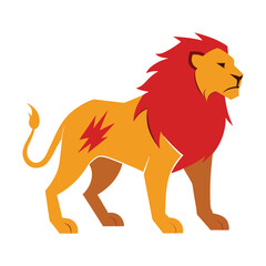 vector illustration of a lion