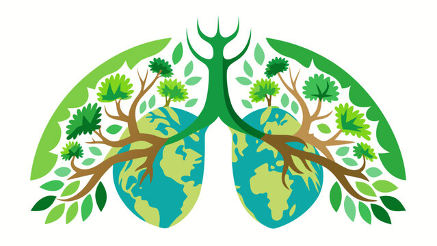 Lungs of the earth Vector