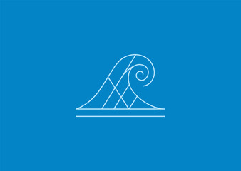 A wave line style logo with flowing continuous lines, representing movement, flexibility, freedom, balance, and natural energy