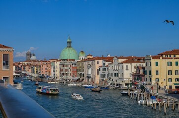 Italy, Venice, September 29, 2025, buildings and the Grand Canal in Venice