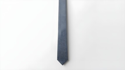 Dark grey slim necktie isolated on clean background, ideal for modern suits, corporate fashion, minimalist style, and professional menswear looks.