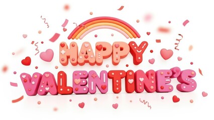 Celebrate love with a vibrant happy valentine's day greeting